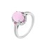 Anillo Jaipur en Plata de 1ª Ley Rodiada con Cristal Rosa Claro y Circonitas